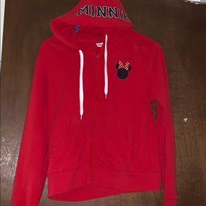 A minnie mouse red jacket